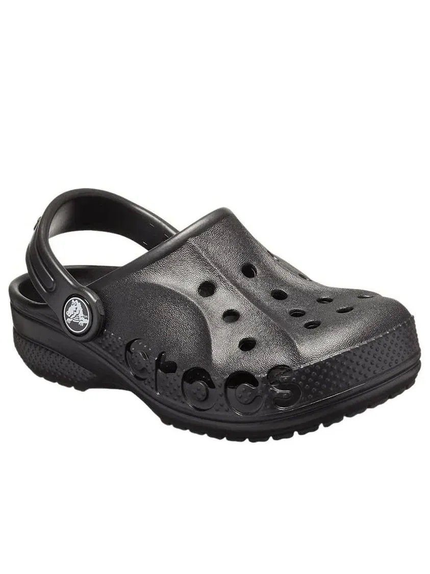 Детские сандалии-клоги с закрытым носком Crocs Baya Clog — изображение 6 из 7, черный