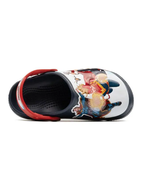 Сандалии marvel x classic clog 'avengers patch' Crocs — изображение 4 из 4, синий/черный/белый