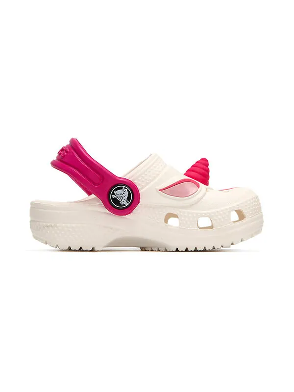 Сандалии classic clog funny beach shoe white Crocs — изображение 2 из 4, белый