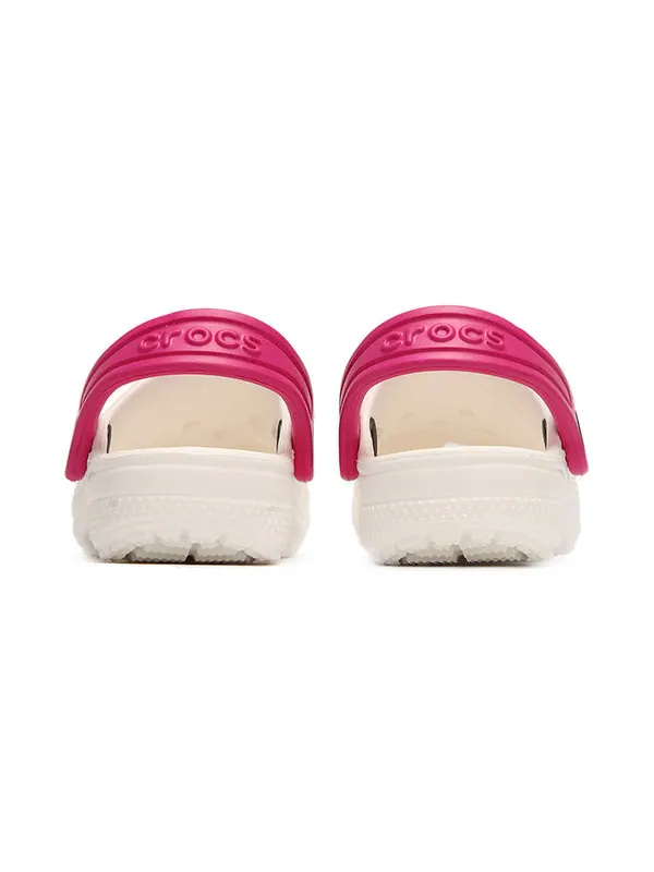 Сандалии classic clog funny beach shoe white Crocs — изображение 3 из 4, белый
