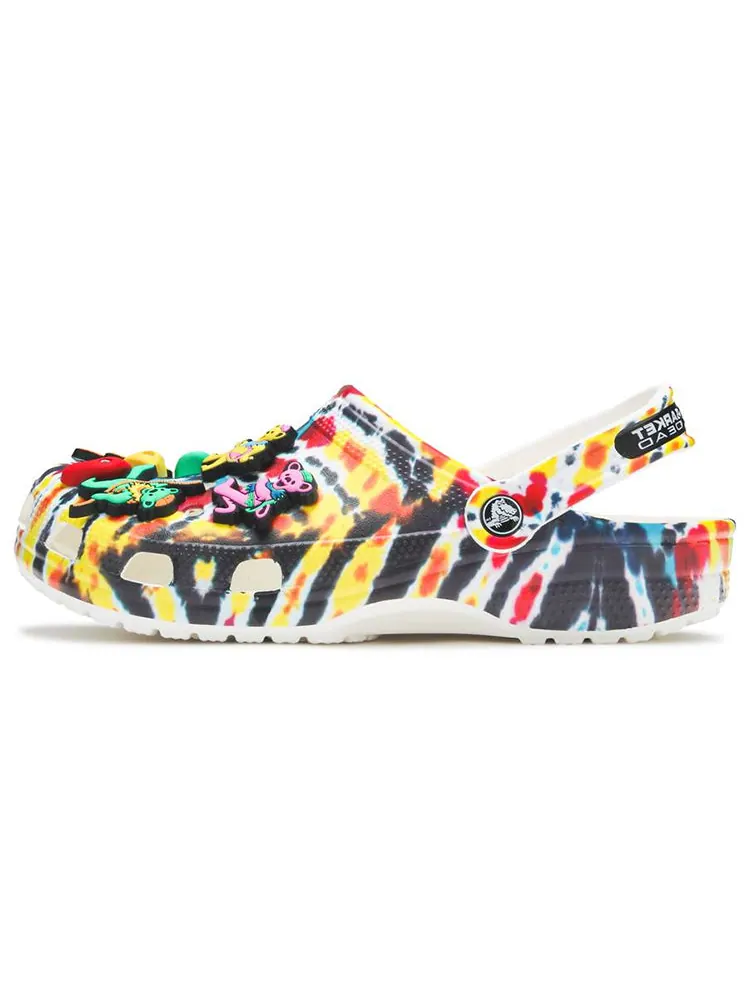 Сандалии Crocs Grateful Dead x Chinatown Market x Clog 'Tie Dye' — изображение 2 из 5, мульти
