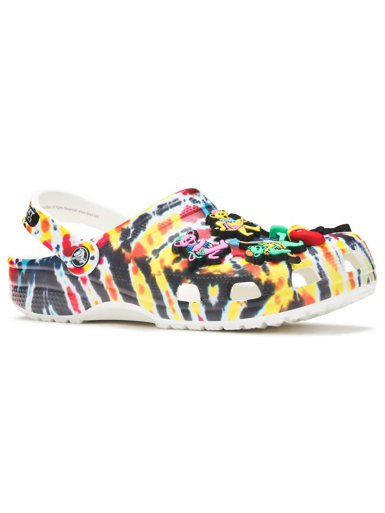 Сандалии Crocs Grateful Dead x Chinatown Market x Clog 'Tie Dye' — изображение 4 из 5, мульти