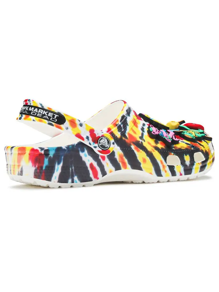 Сандалии Crocs Grateful Dead x Chinatown Market x Clog 'Tie Dye' — изображение 5 из 5, мульти