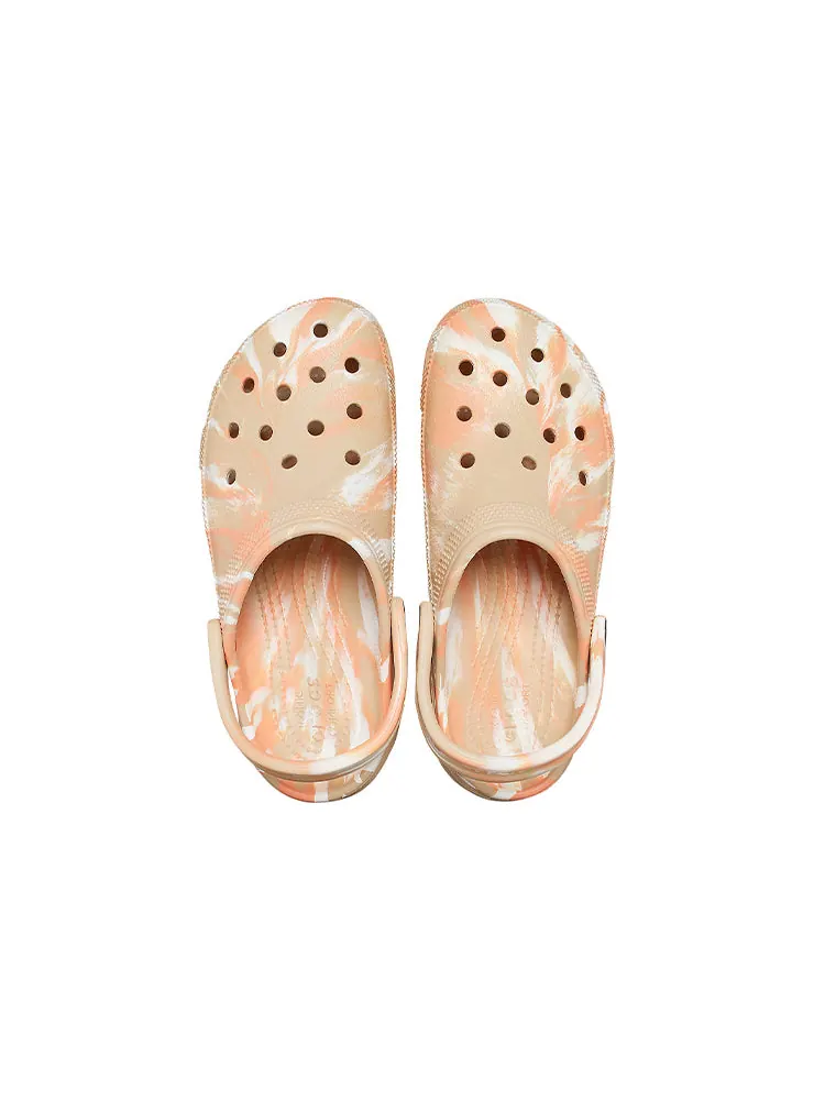 Сандалии (WMNS) Crocs Classic Platformmarbled Clog — изображение 5 из 6, коричневый