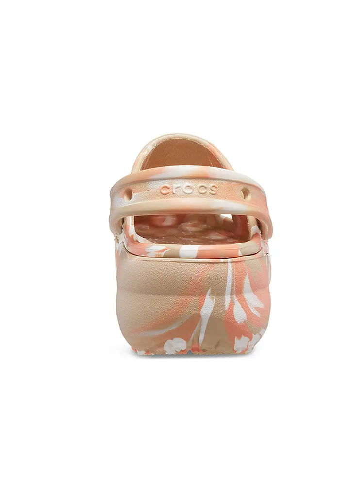 Сандалии (WMNS) Crocs Classic Platformmarbled Clog — изображение 6 из 6, коричневый