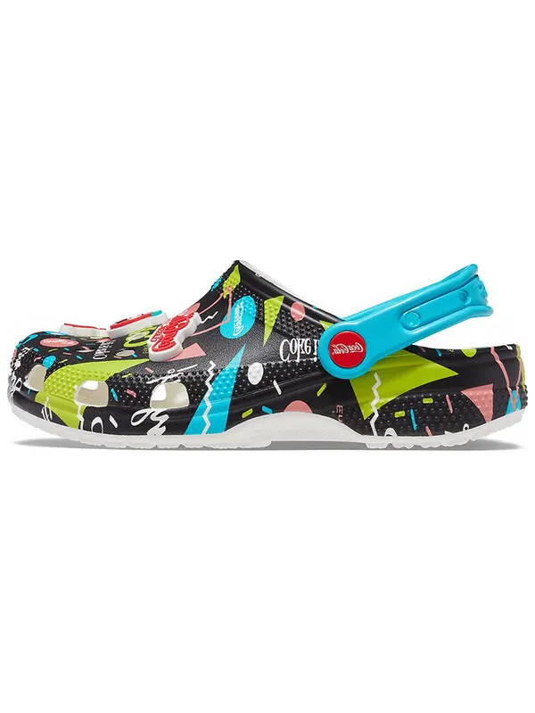 Сандалии coca-cola x classic clog ''90s - black' Crocs — изображение 2 из 4, черный