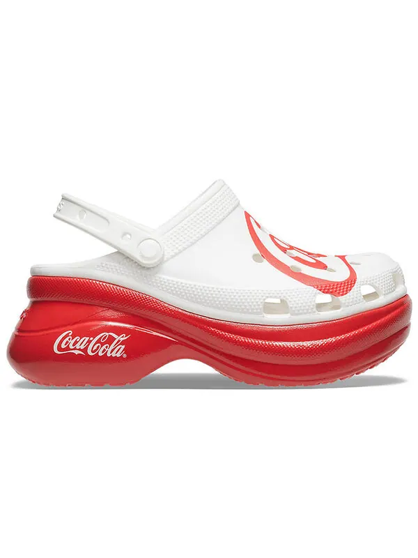 Сандалии coca-cola x classic bae clog ''90s' Crocs — изображение 2 из 4, белый/красный