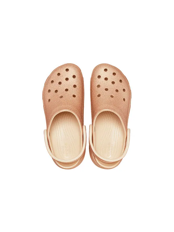 Кроссовки classic glitter clogs 'orange' Crocs — изображение 4 из 4, оранжевый