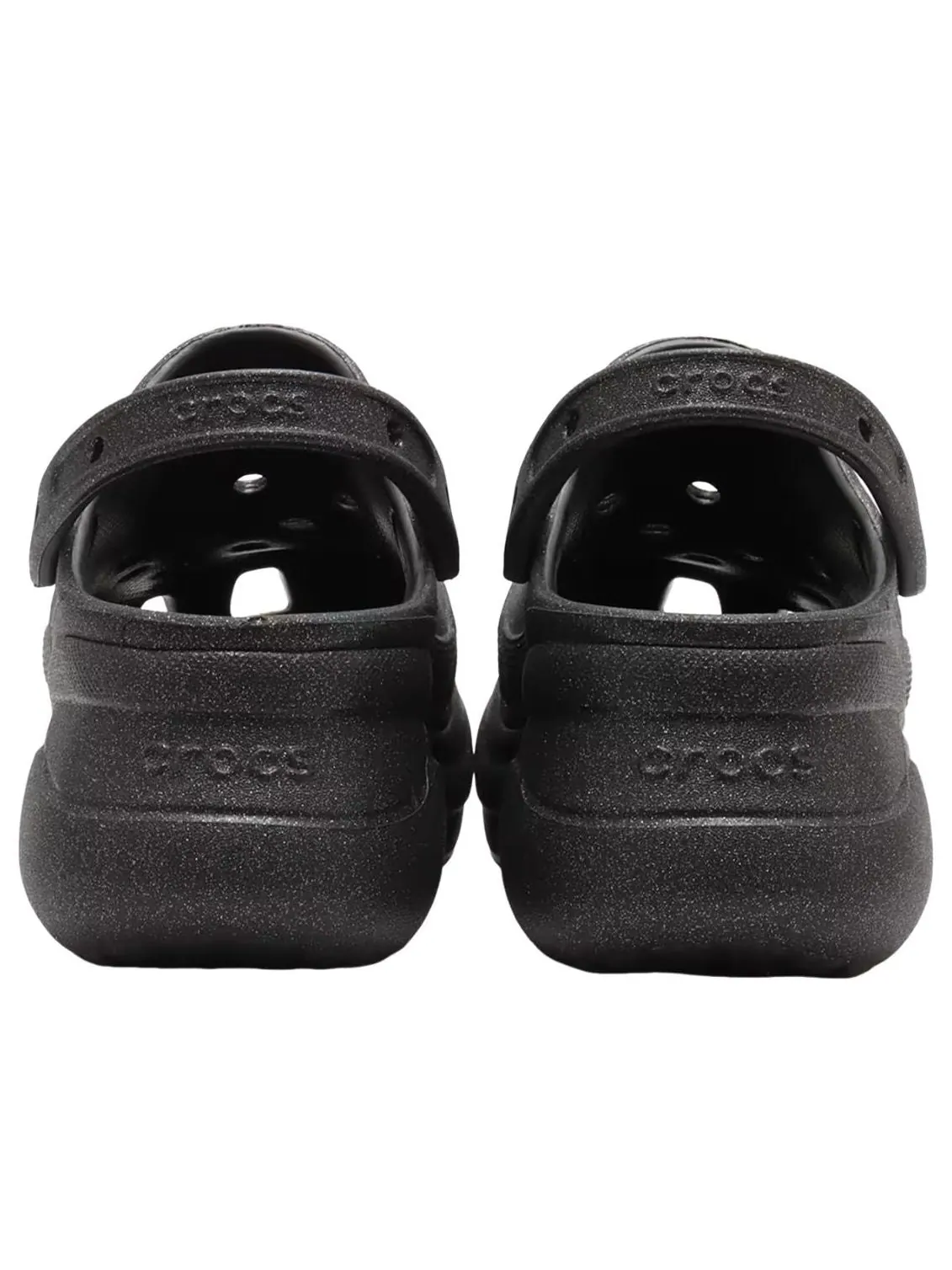 (WMNS) Crocs Bae Glitter Clog 'Black' — изображение 5 из 6, черный