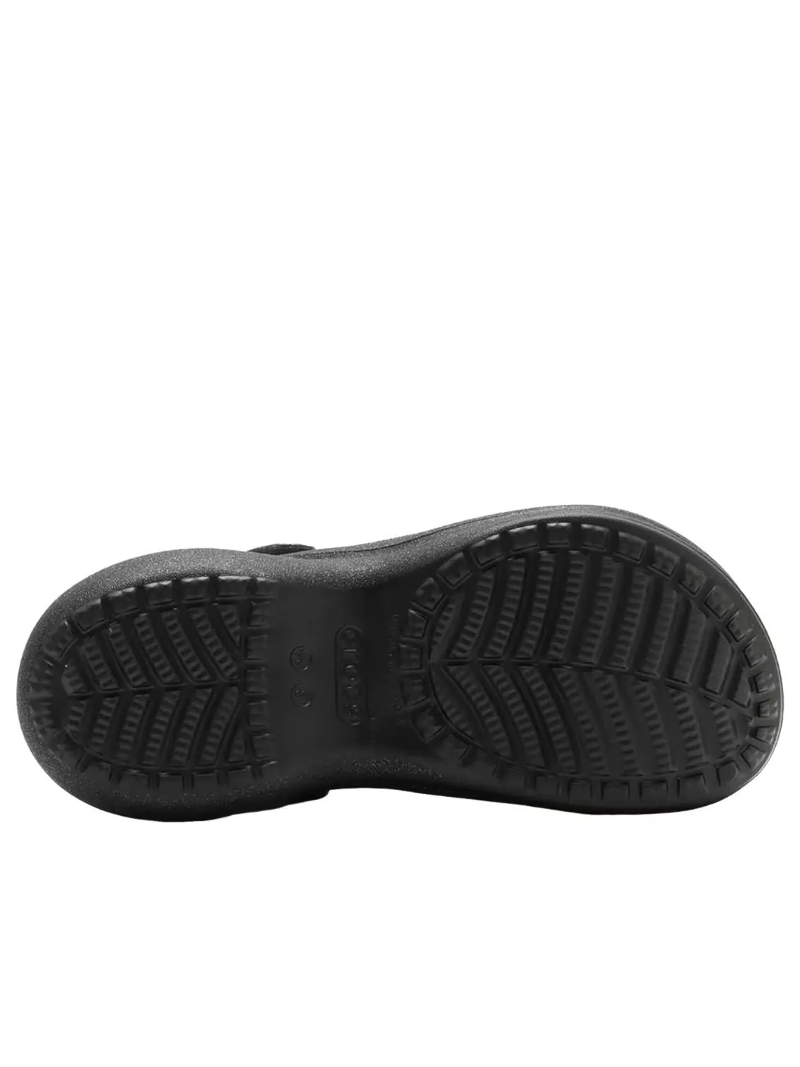 (WMNS) Crocs Bae Glitter Clog 'Black' — изображение 6 из 6, черный