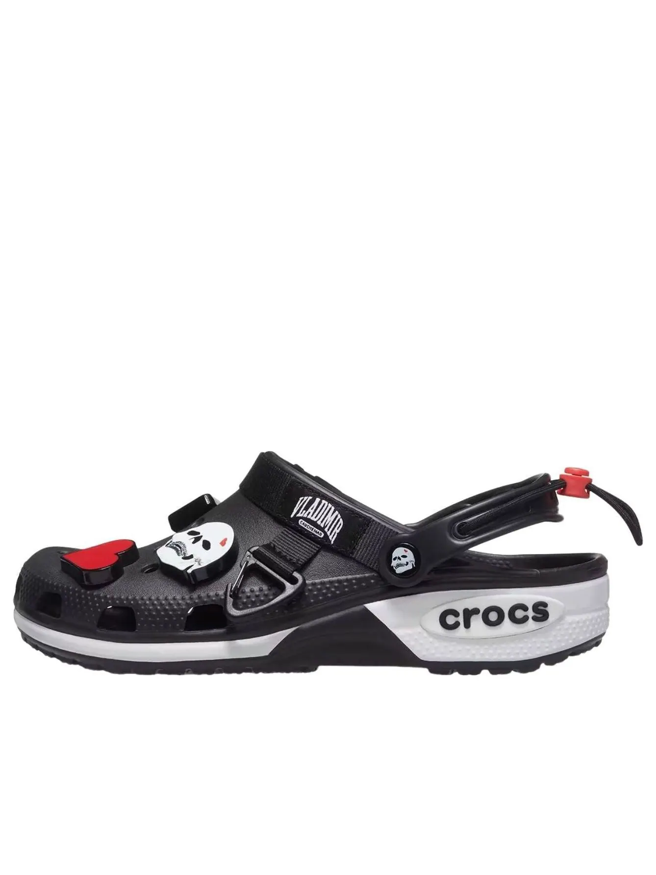 Классические сабо Crocs 'Vladimir Cauchemar' — изображение 1 из 6, черный/белый