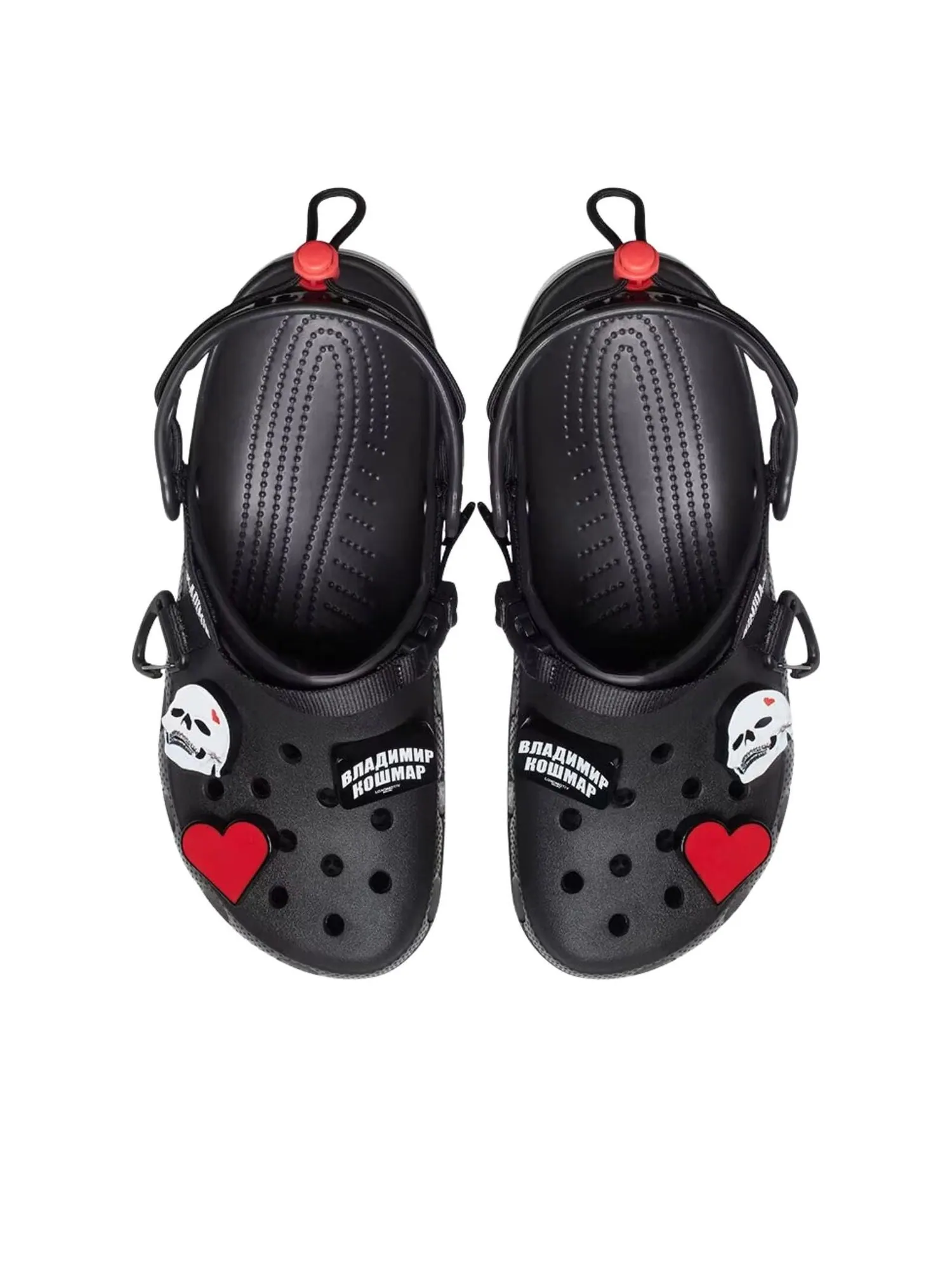 Классические сабо Crocs 'Vladimir Cauchemar' — изображение 3 из 6, черный/белый