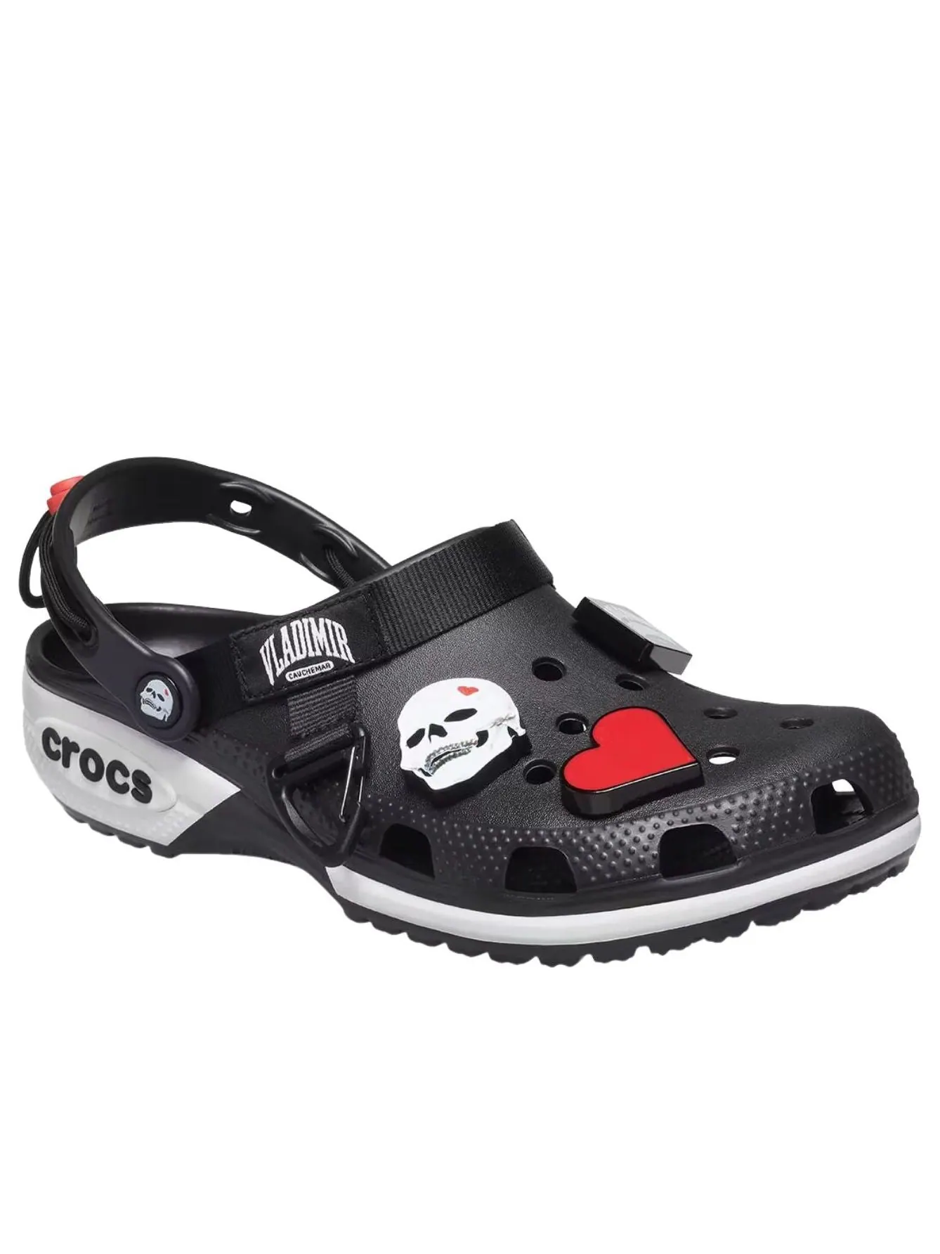 Классические сабо Crocs 'Vladimir Cauchemar' — изображение 6 из 6, черный/белый