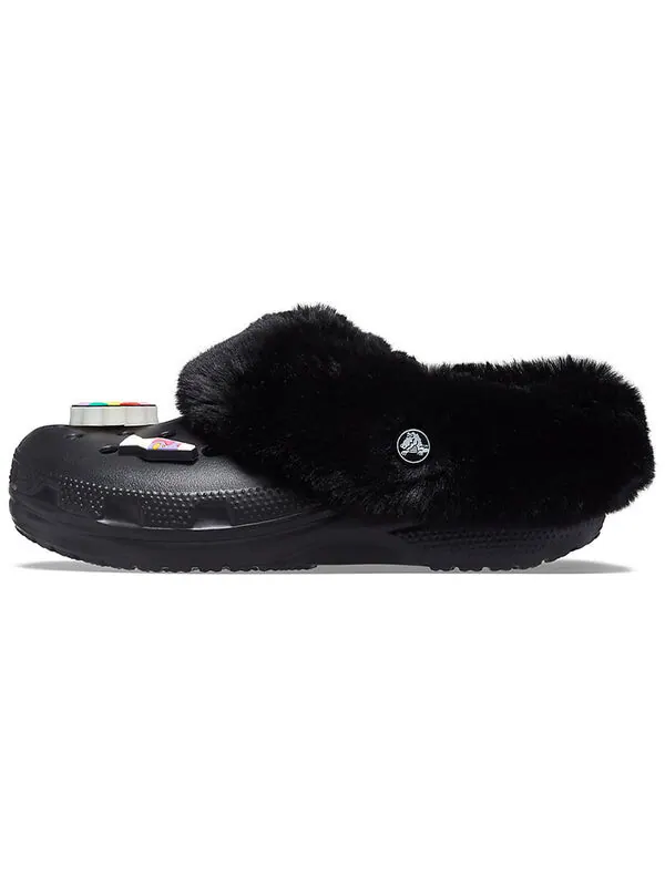 Тапочки classic clog black slippers Crocs — изображение 2 из 4, черный