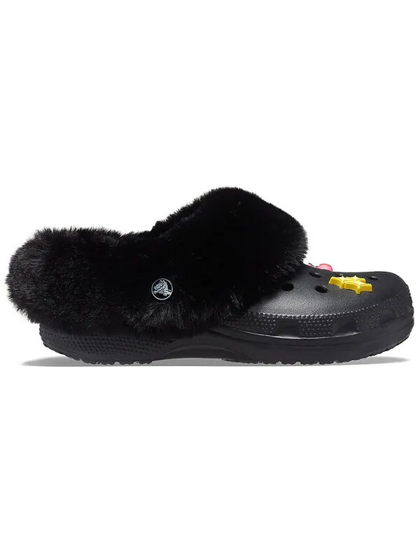 Тапочки classic clog black slippers Crocs — изображение 3 из 4, черный