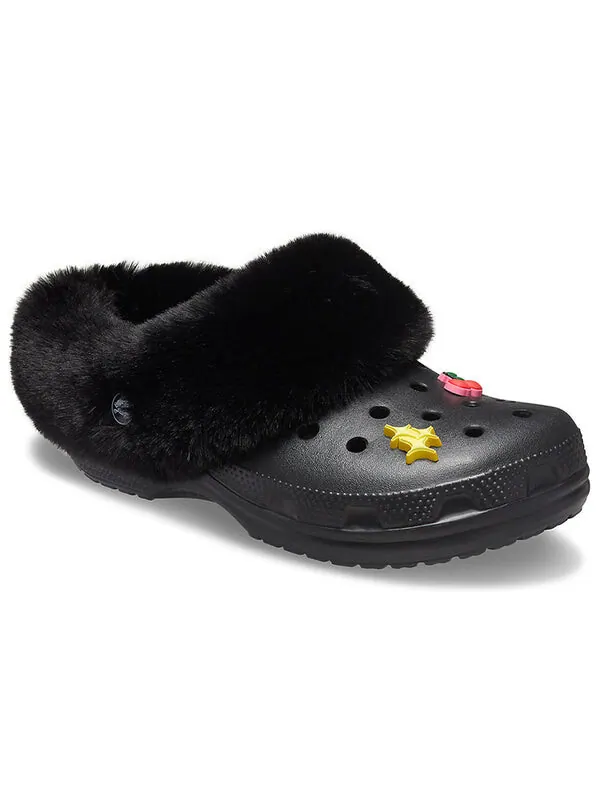 Тапочки classic clog black slippers Crocs — изображение 4 из 4, черный
