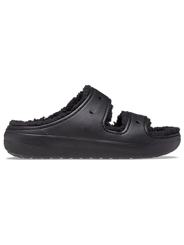 Тапочки classic cozzzy sandal 'black' Crocs — изображение 3 из 4, черный