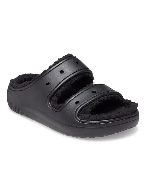 Тапочки classic cozzzy sandal 'black' Crocs — изображение 4 из 4, черный