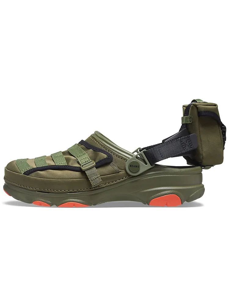 Сандалии Crocs BEAMS x Classic All-Terrain Military Clog 'Army Green' — изображение 2 из 7, зеленый