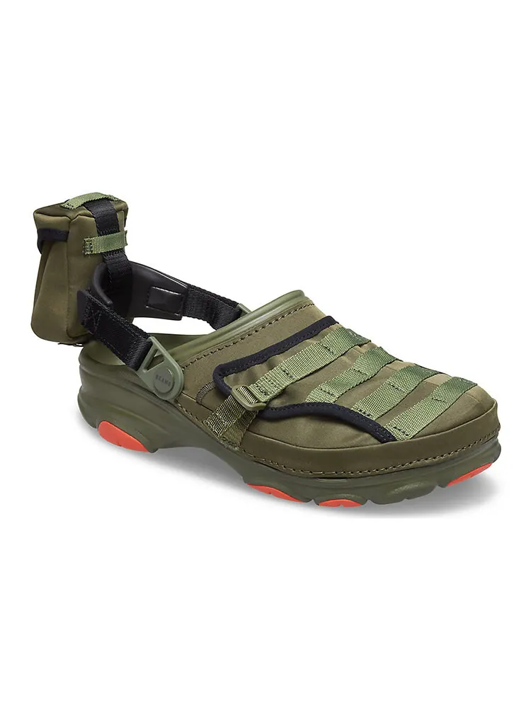 Сандалии Crocs BEAMS x Classic All-Terrain Military Clog 'Army Green' — изображение 4 из 7, зеленый