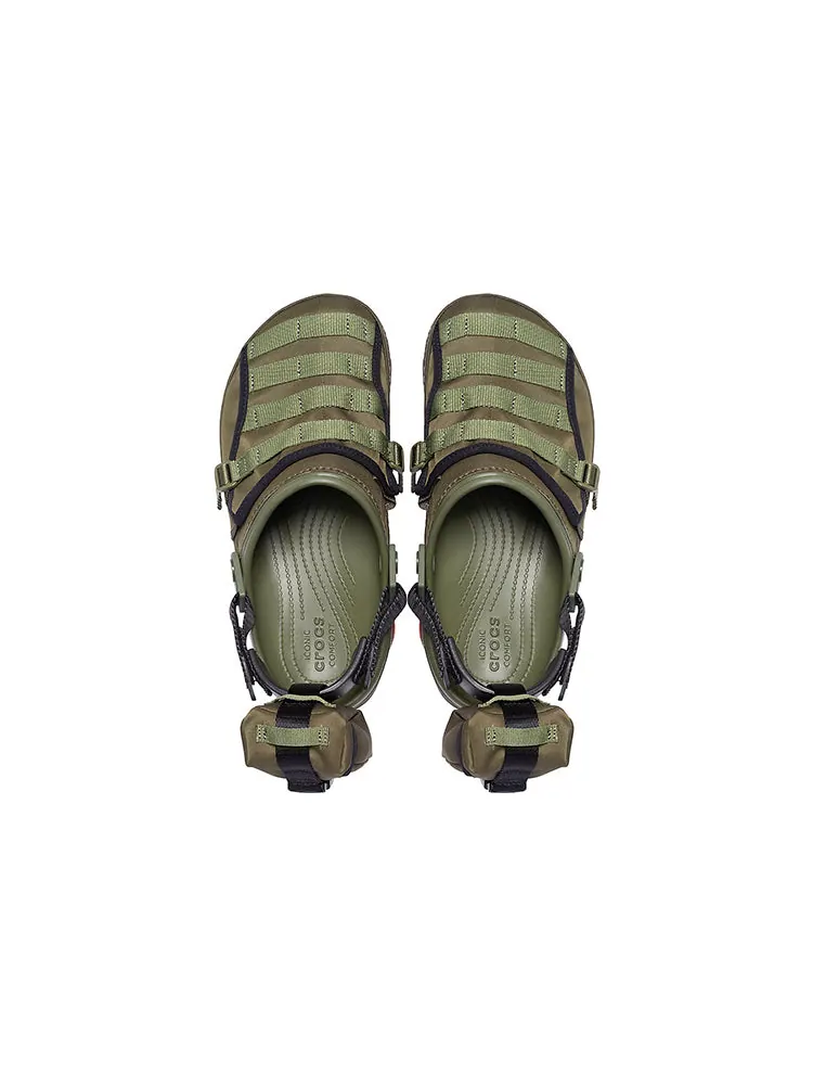 Сандалии Crocs BEAMS x Classic All-Terrain Military Clog 'Army Green' — изображение 5 из 7, зеленый