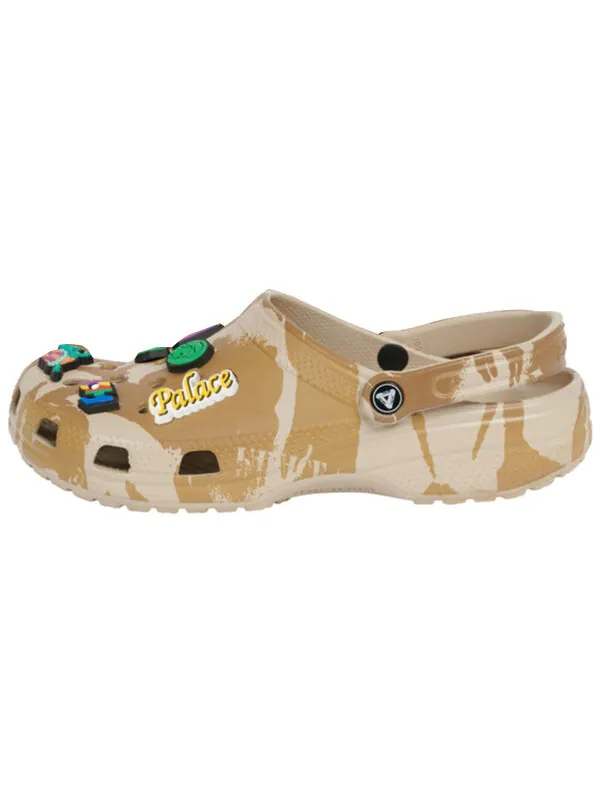 Сандалии palace x classic clog 'tan camo' Crocs — изображение 2 из 4, коричневый/желтый