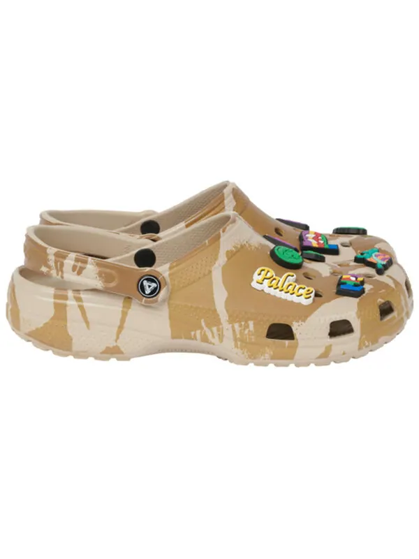 Сандалии palace x classic clog 'tan camo' Crocs — изображение 3 из 4, коричневый/желтый