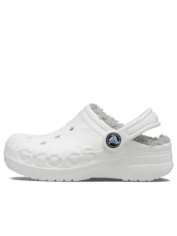 Сандалии classic baya lined clog 'white grey' Crocs — изображение 1 из 4, белый/серый