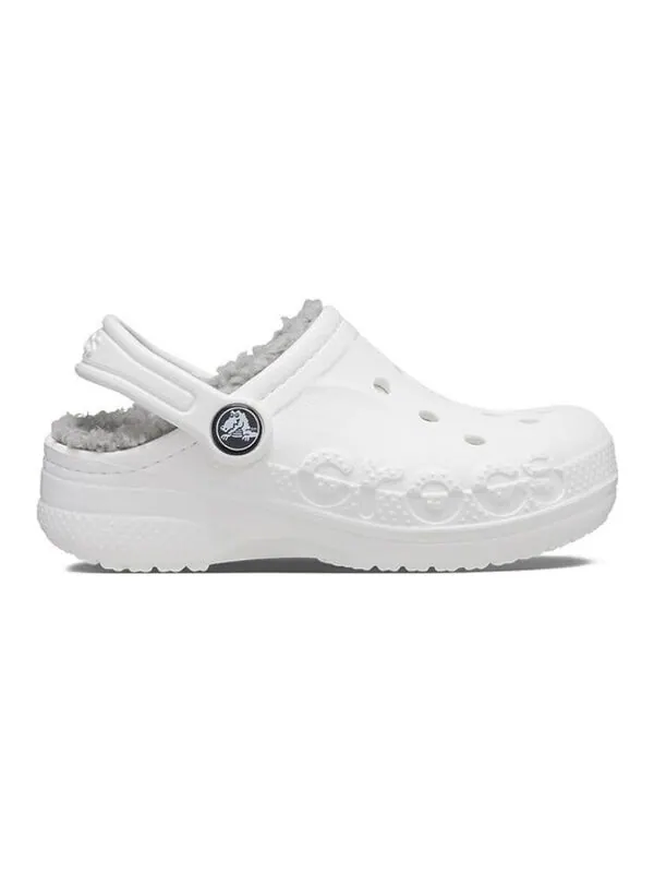 Сандалии classic baya lined clog 'white grey' Crocs — изображение 2 из 4, белый/серый