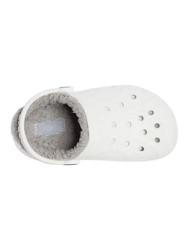 Сандалии classic baya lined clog 'white grey' Crocs — изображение 4 из 4, белый/серый