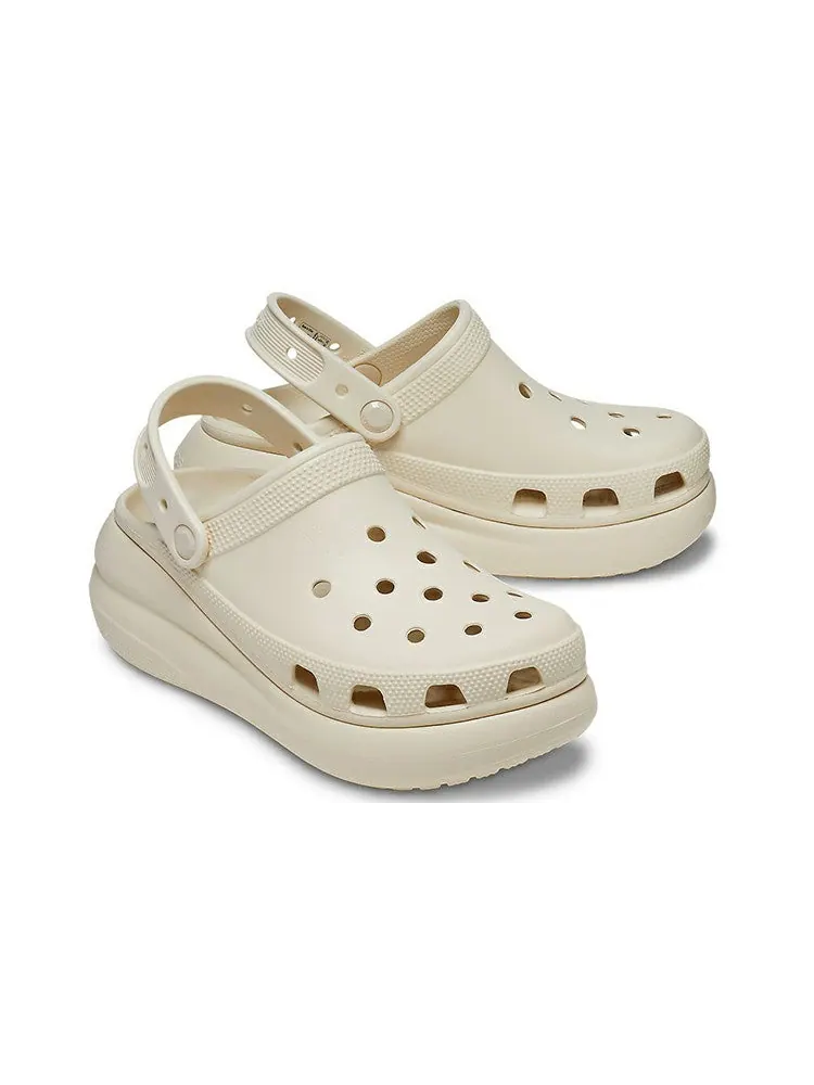 Сандалии Crocs Classic Crush Clog 'Bone' — изображение 6 из 8, белый