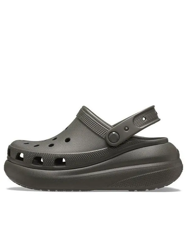 Сандалии classic crush clog 'dusty olive' Crocs — изображение 1 из 4, оливковый