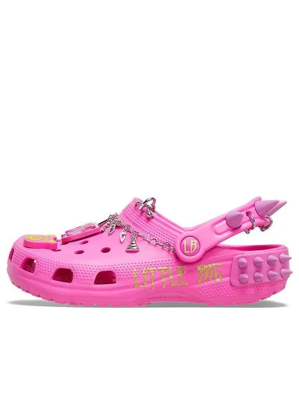 Сандалии littlebig x classic clog sandals pink Crocs — изображение 1 из 4, розовый