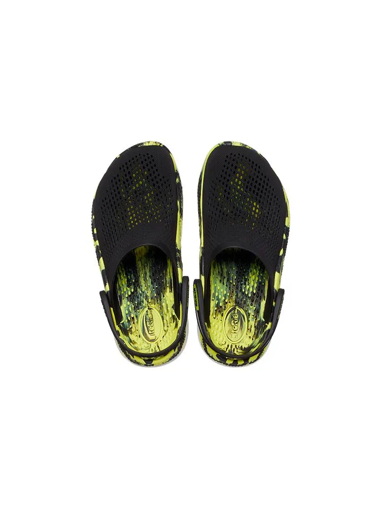 Сандалии Crocs LiteRide 2.0 Clog 'Black Neon Yellow' — изображение 5 из 7, черный