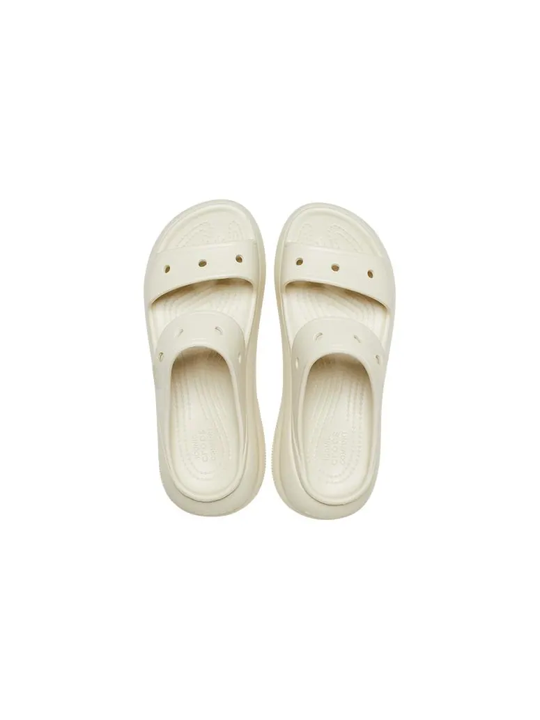 Сандалии Crocs Classic Crush 'Bone' — изображение 5 из 7, бежевый