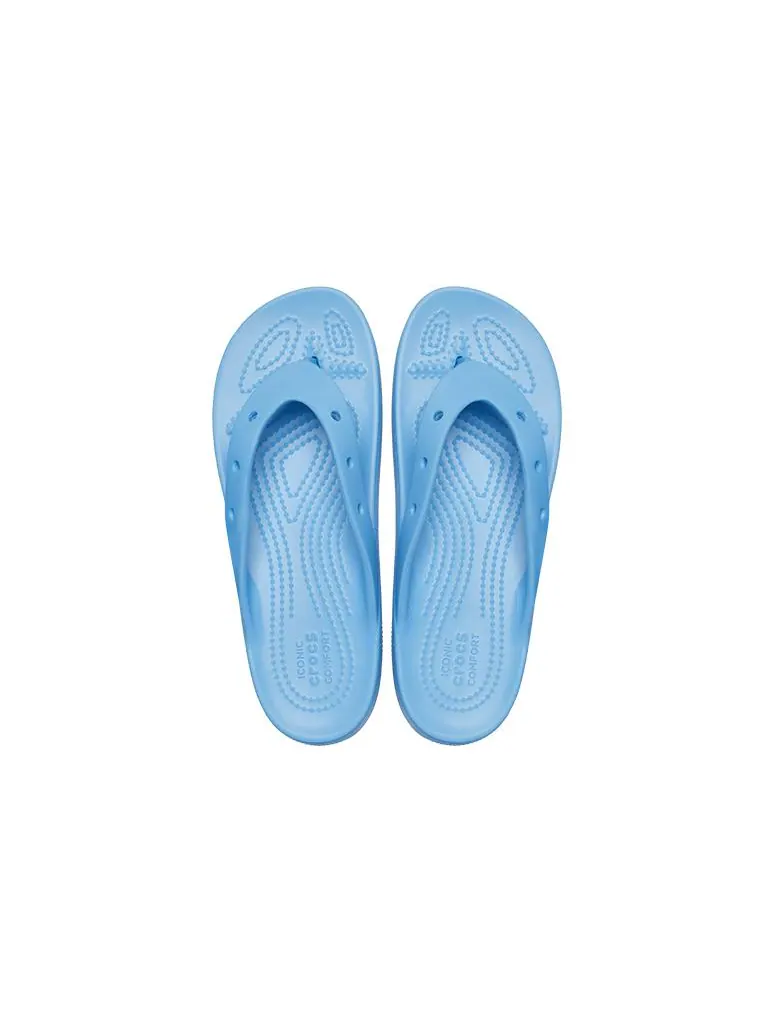 Шлепанцы (WMNS) Crocs Classic Platform Flip — изображение 5 из 7, синий