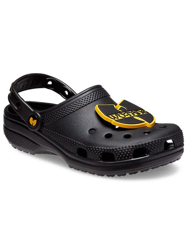 Сандалии wu-tang clan x classic clog 'black' Crocs — изображение 4 из 4, черный