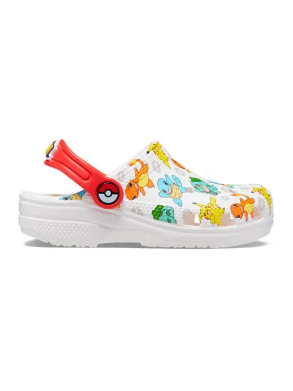 Сандалии x pokmon classic clog 'starters' Crocs — изображение 2 из 4, белый/мульти