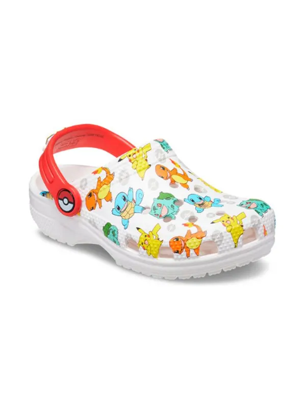 Сандалии x pokmon classic clog 'starters' Crocs — изображение 3 из 4, белый/мульти