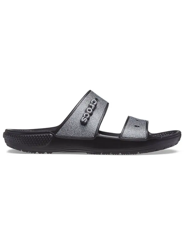Тапочки classic glitter ii sandal 'black' Crocs — изображение 3 из 4, черный