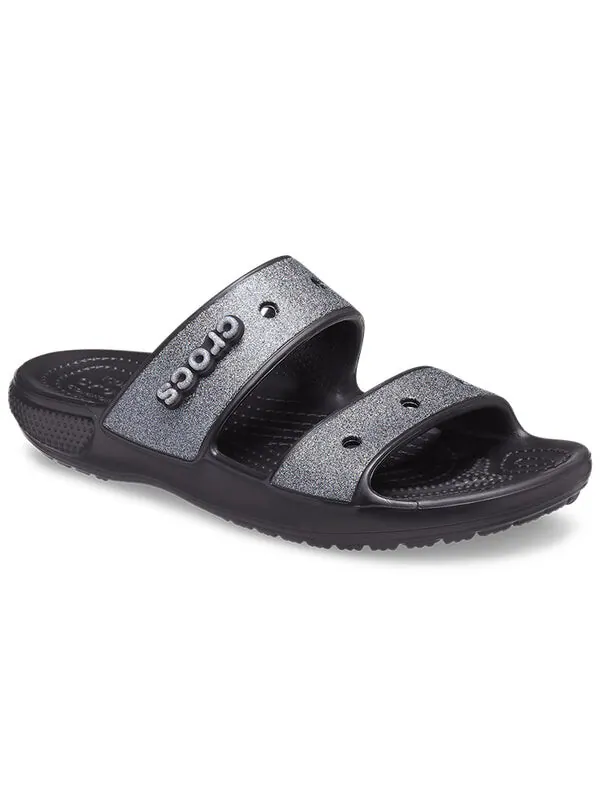 Тапочки classic glitter ii sandal 'black' Crocs — изображение 4 из 4, черный