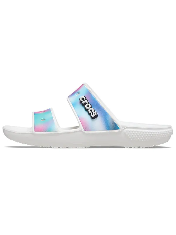 Сандалии classic colorful multi-color white sandals Crocs — изображение 2 из 4, белый