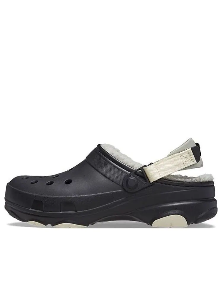 Сандалии Crocs All Terrain Lined Clog 'Black White' — изображение 1 из 4, черный