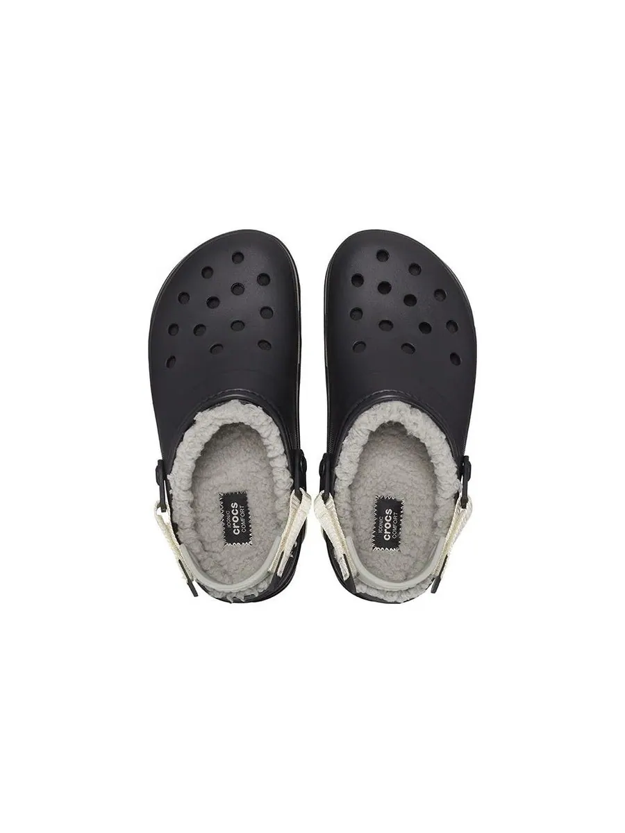 Сандалии Crocs All Terrain Lined Clog 'Black White' — изображение 4 из 4, черный