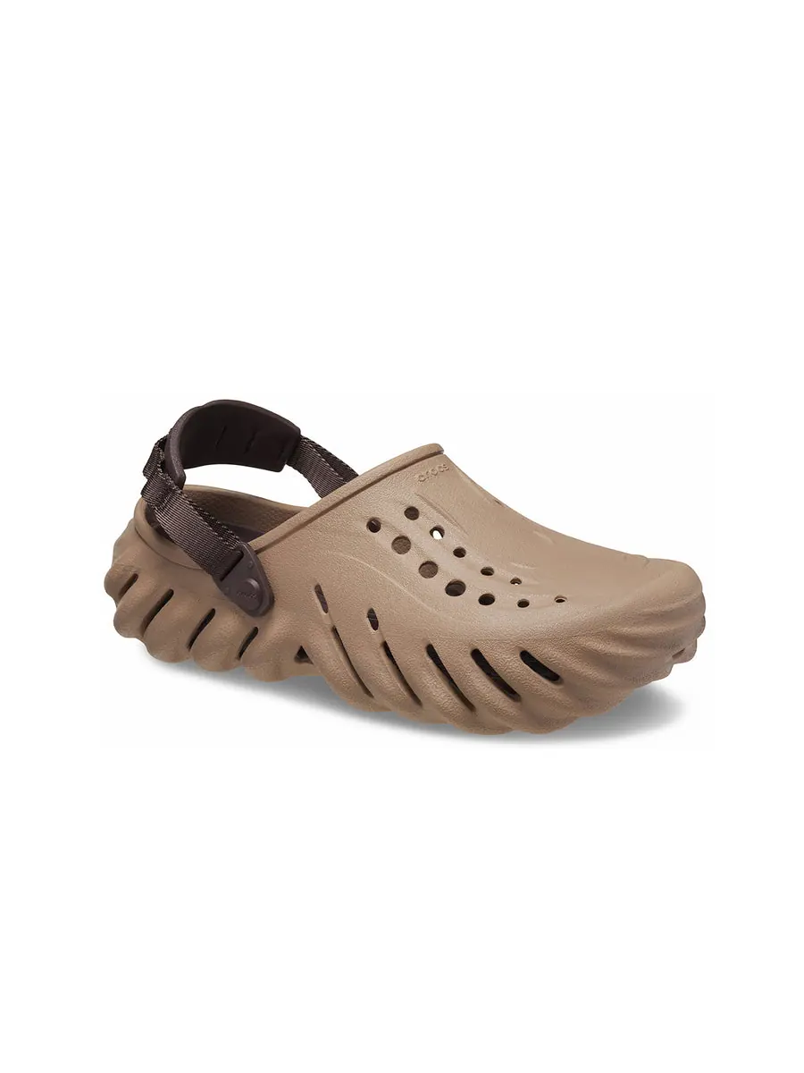 Сандалии Crocs Echo Clog 'Latte' — изображение 3 из 6, коричневый