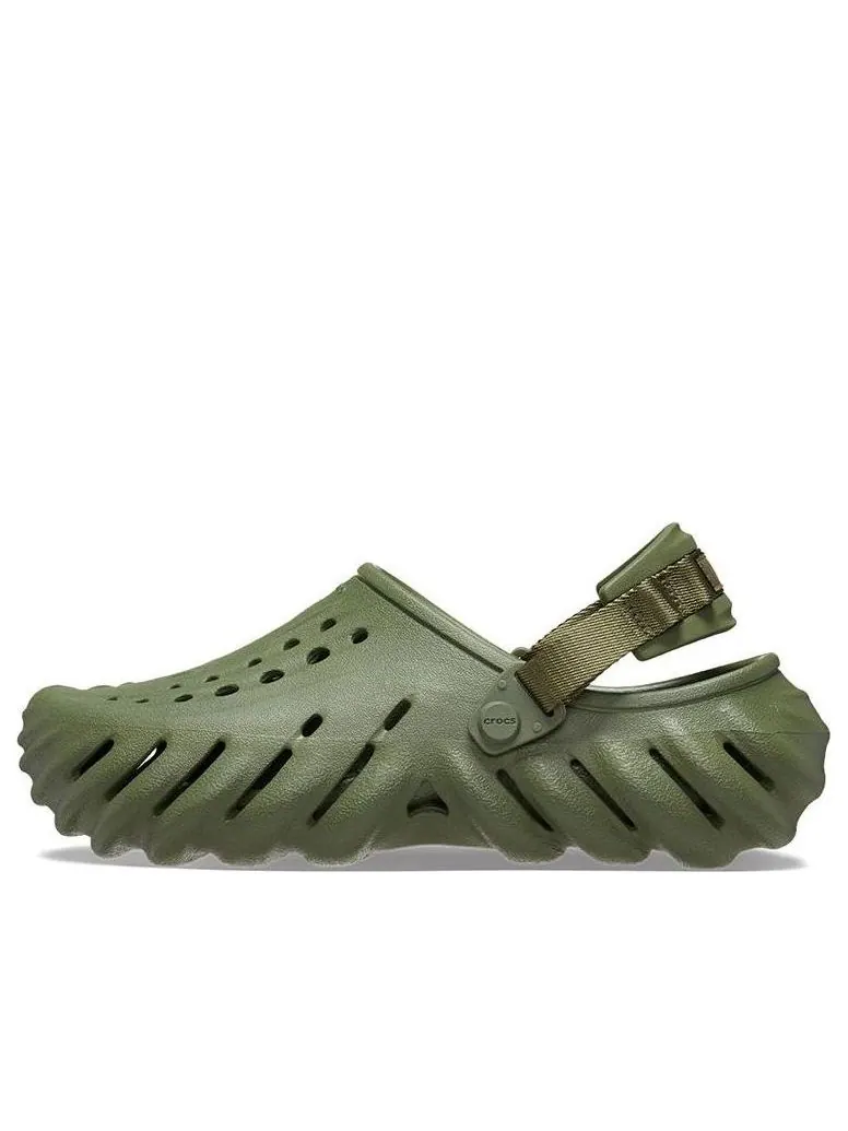 Сандалии Crocs Echo Clog 'Olive' — изображение 1 из 7, зеленый