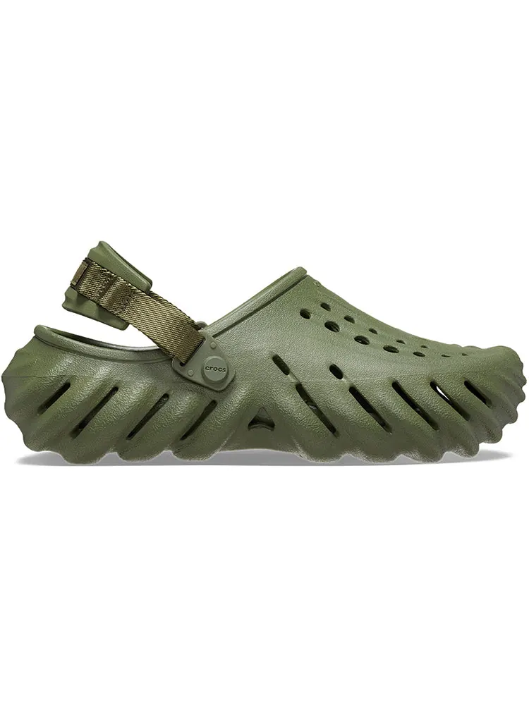 Сандалии Crocs Echo Clog 'Olive' — изображение 3 из 7, зеленый