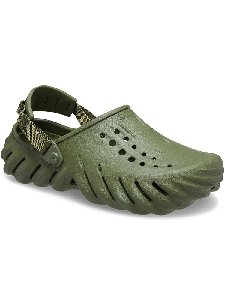 Сандалии Crocs Echo Clog 'Olive' — изображение 4 из 7, зеленый