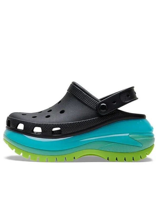 Сандалии mega crush clogs 'black multi' Crocs — изображение 1 из 4, черный/мульти