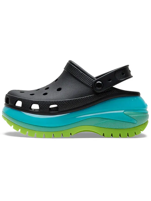 Сандалии mega crush clogs 'black multi' Crocs — изображение 2 из 4, черный/мульти